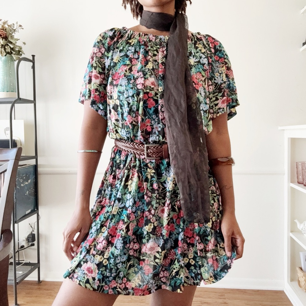 H&M floral muumuu shift dress